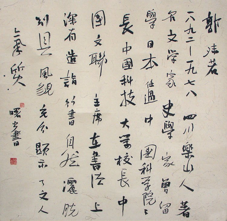 于曙光书法作品欣赏