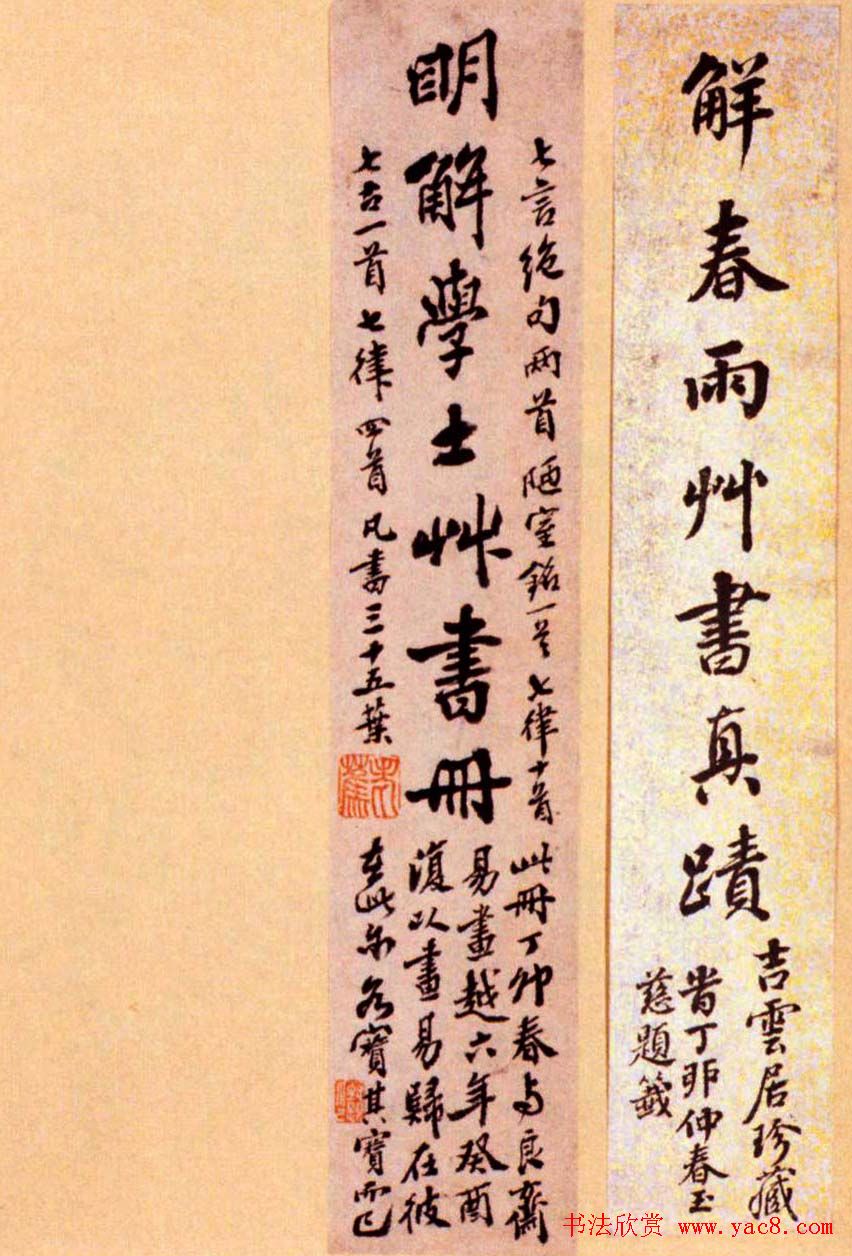 解缙草书作品欣赏《诗帖册》