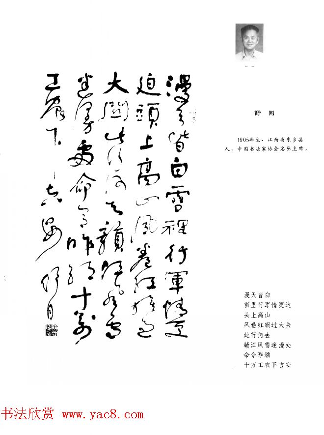 中日书法百家墨迹精华-中国书家作品