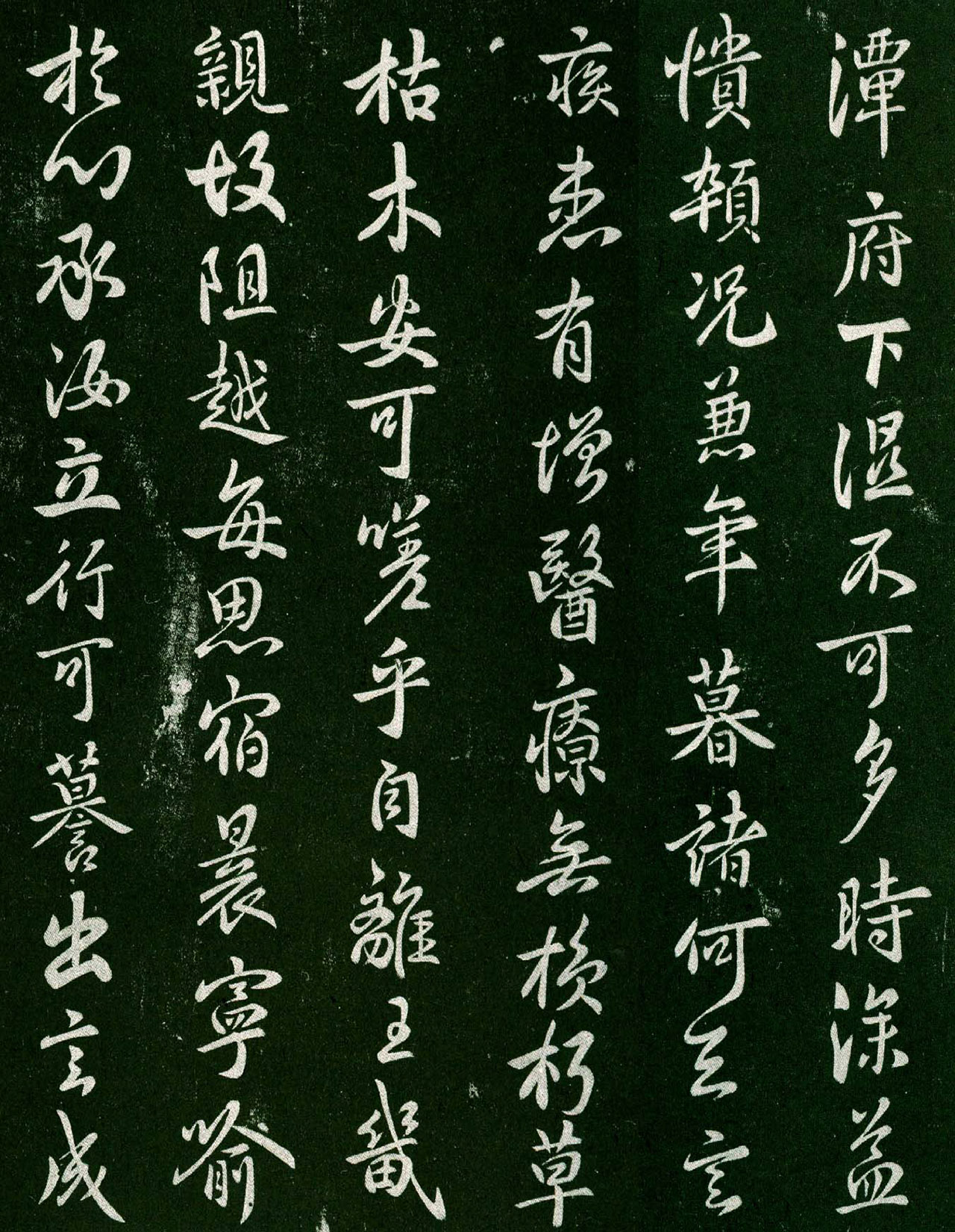 褚遂良行书作品欣赏《潭府帖》