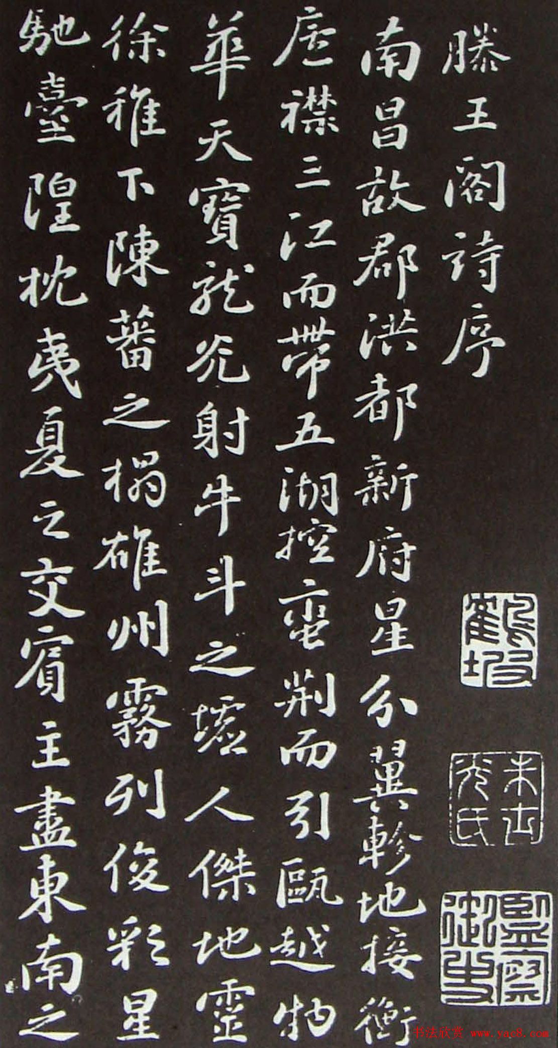 苏轼书法欣赏《滕王阁序》