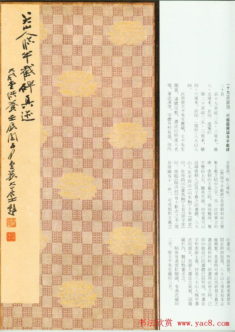 朱耷《行楷临兴福寺半截碑》真迹 朱耷《行楷临兴福寺半截碑》真迹