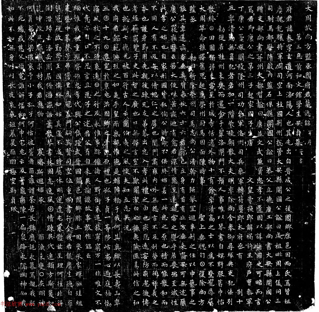 大周故尚方监丞阎府君墓志铭并序