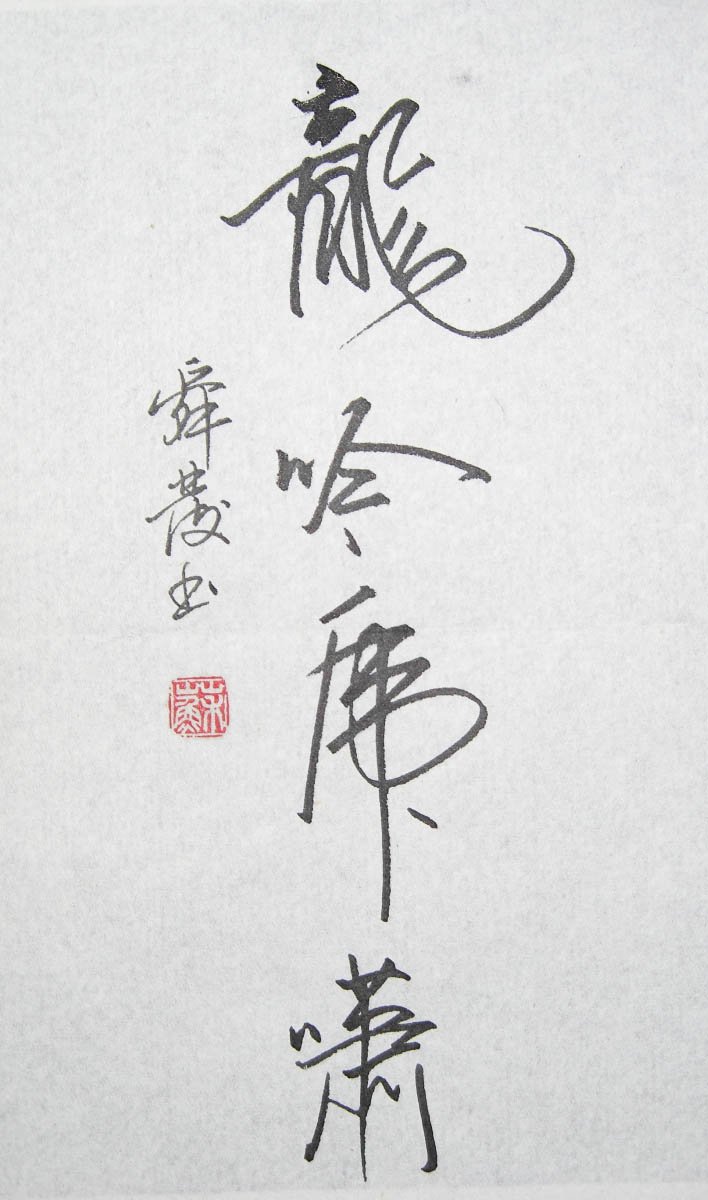 硬笔书法：龙吟虎啸