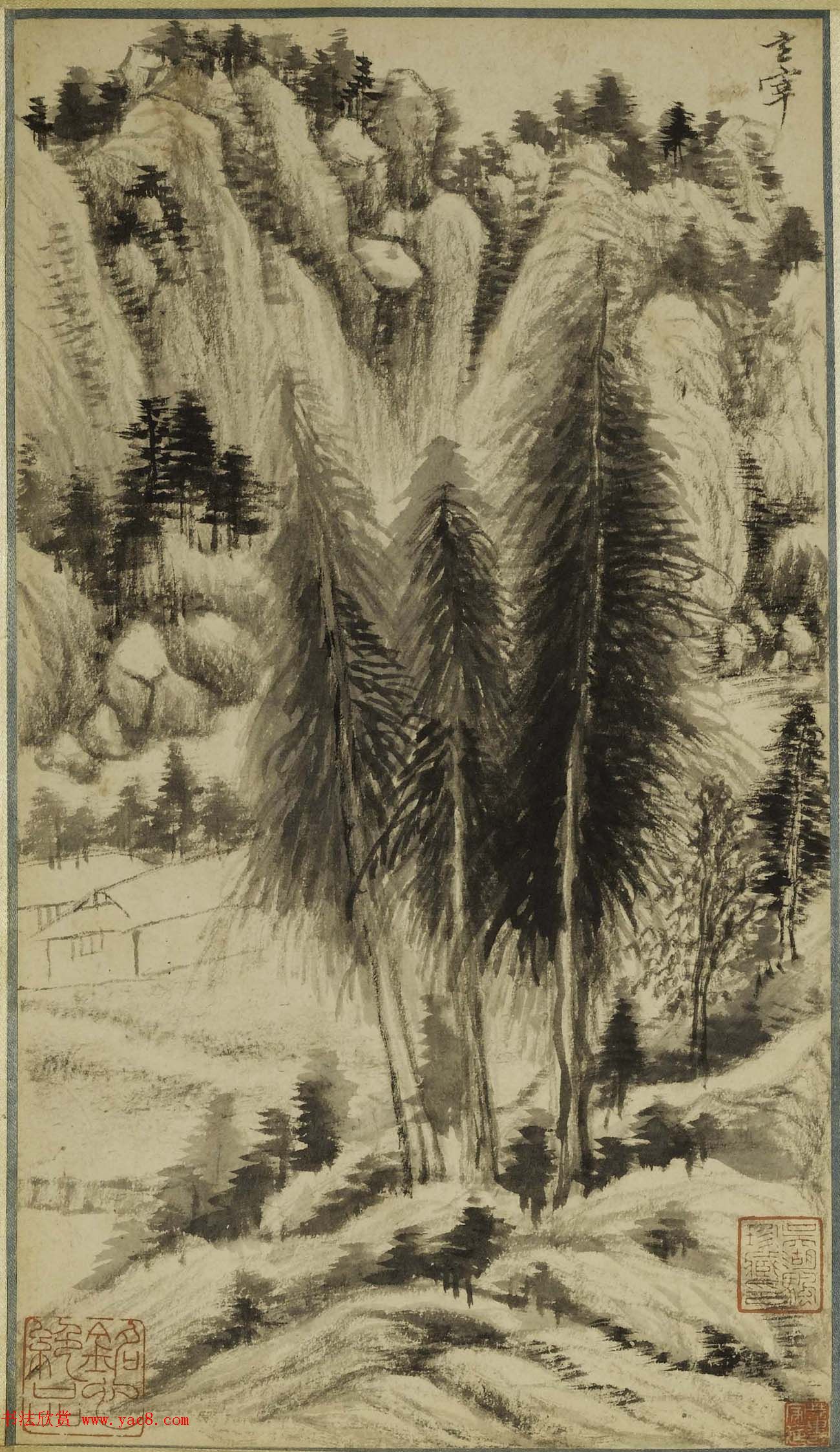 董其昌书画作品欣赏《画禅室小景册》