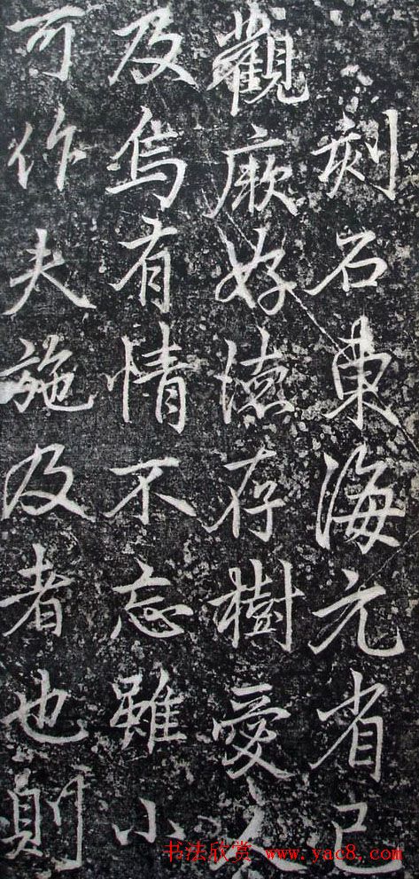 李北海李邕行书欣赏《婆罗树碑记》