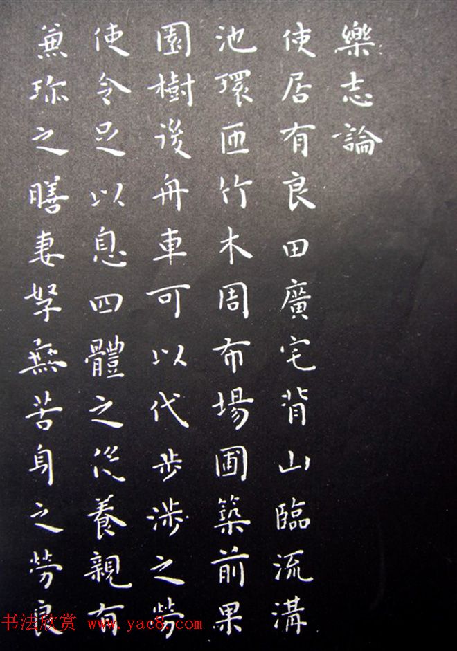 王宠小楷书法《乐志论》和《琵琶行》拓本