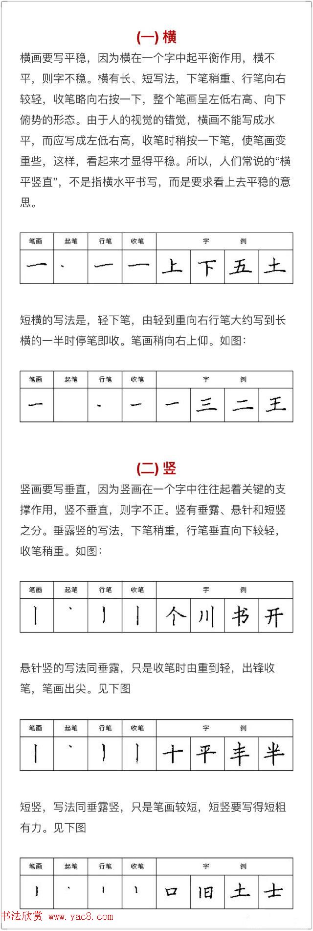 硬笔书法入门教程：基本笔画+行楷书法九课