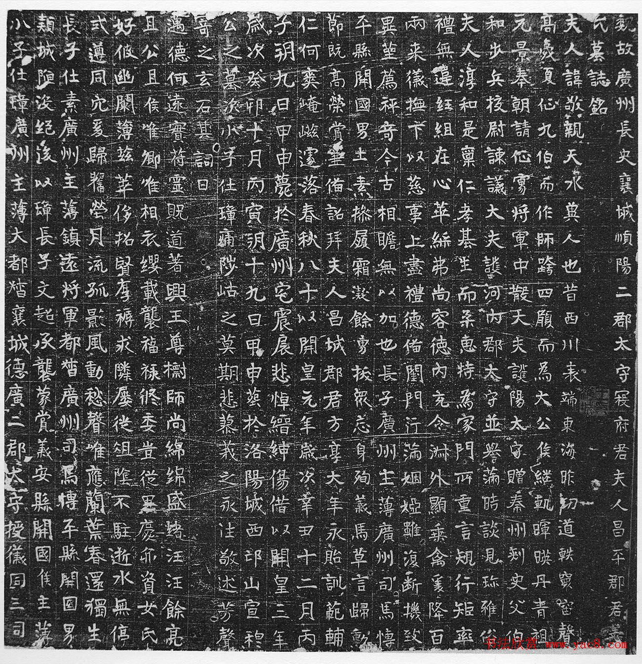 隋代寇仕璋撰并正书《姜敬亲墓志》