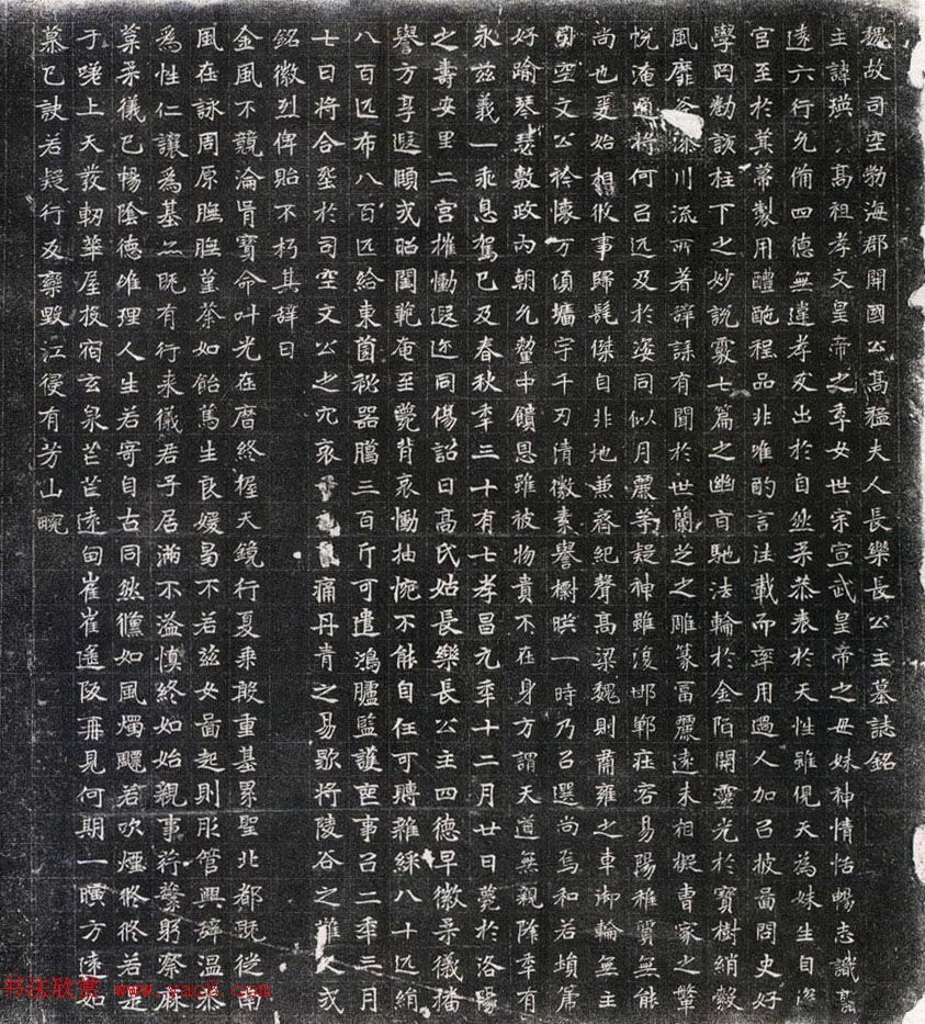 魏碑体书法刻石《高猛妻元瑛墓志》