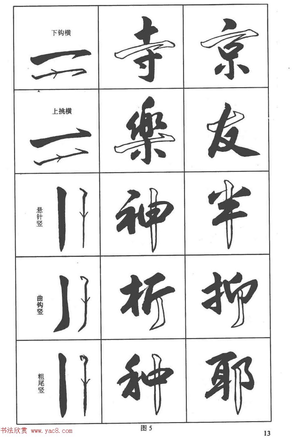 卢定山书法字帖《行书入门字谱》