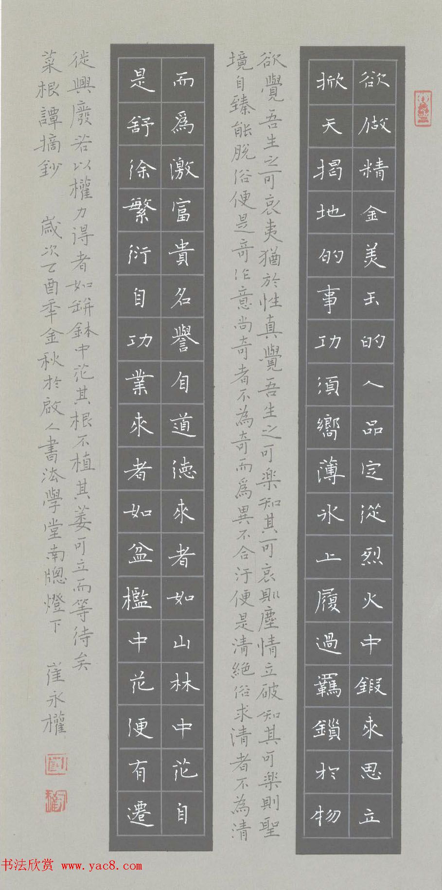 新浪潮首届中国硬笔书法网络大展赛获奖作品欣赏