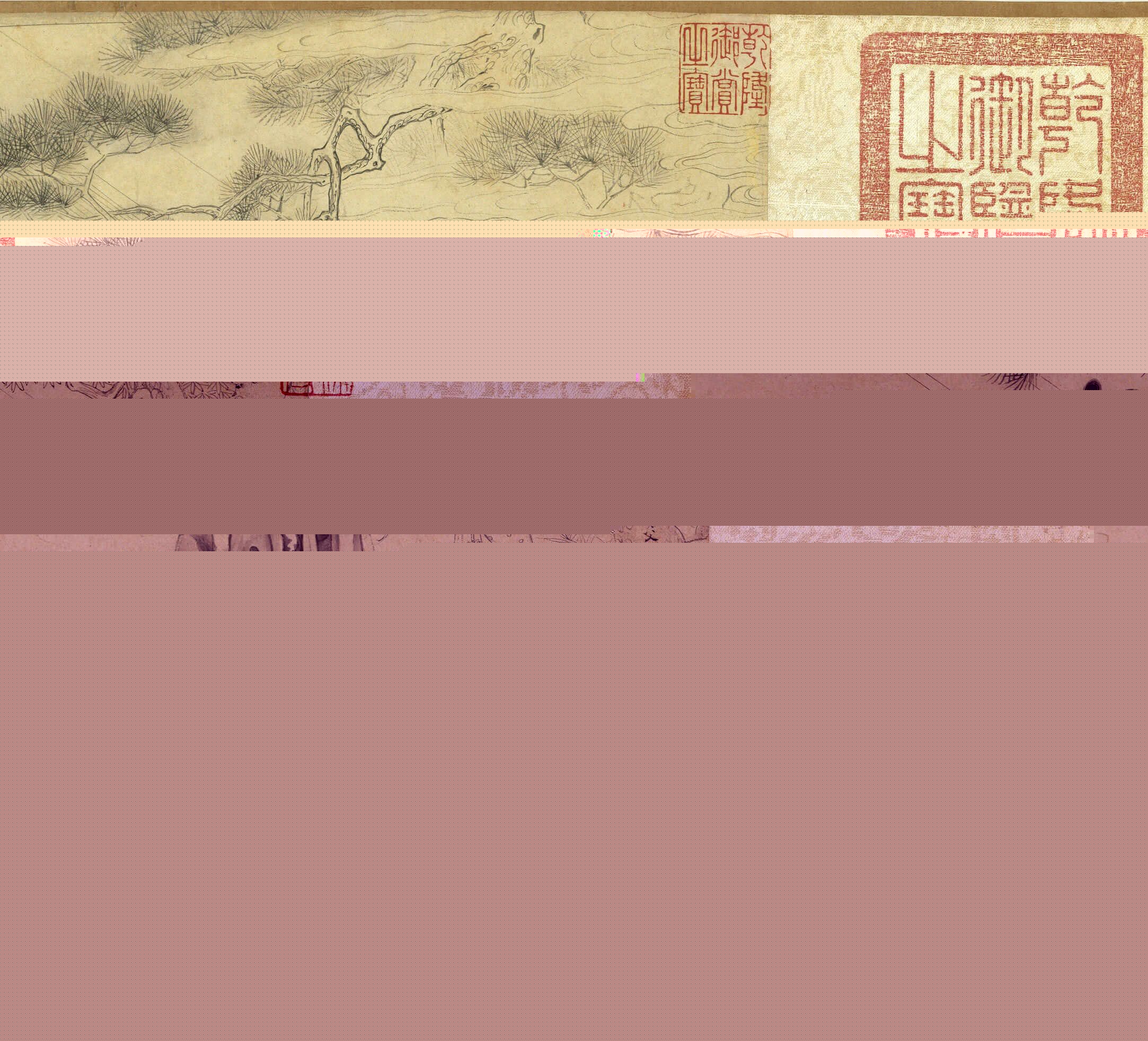 传明仇英乞巧图：宫中女子过七夕