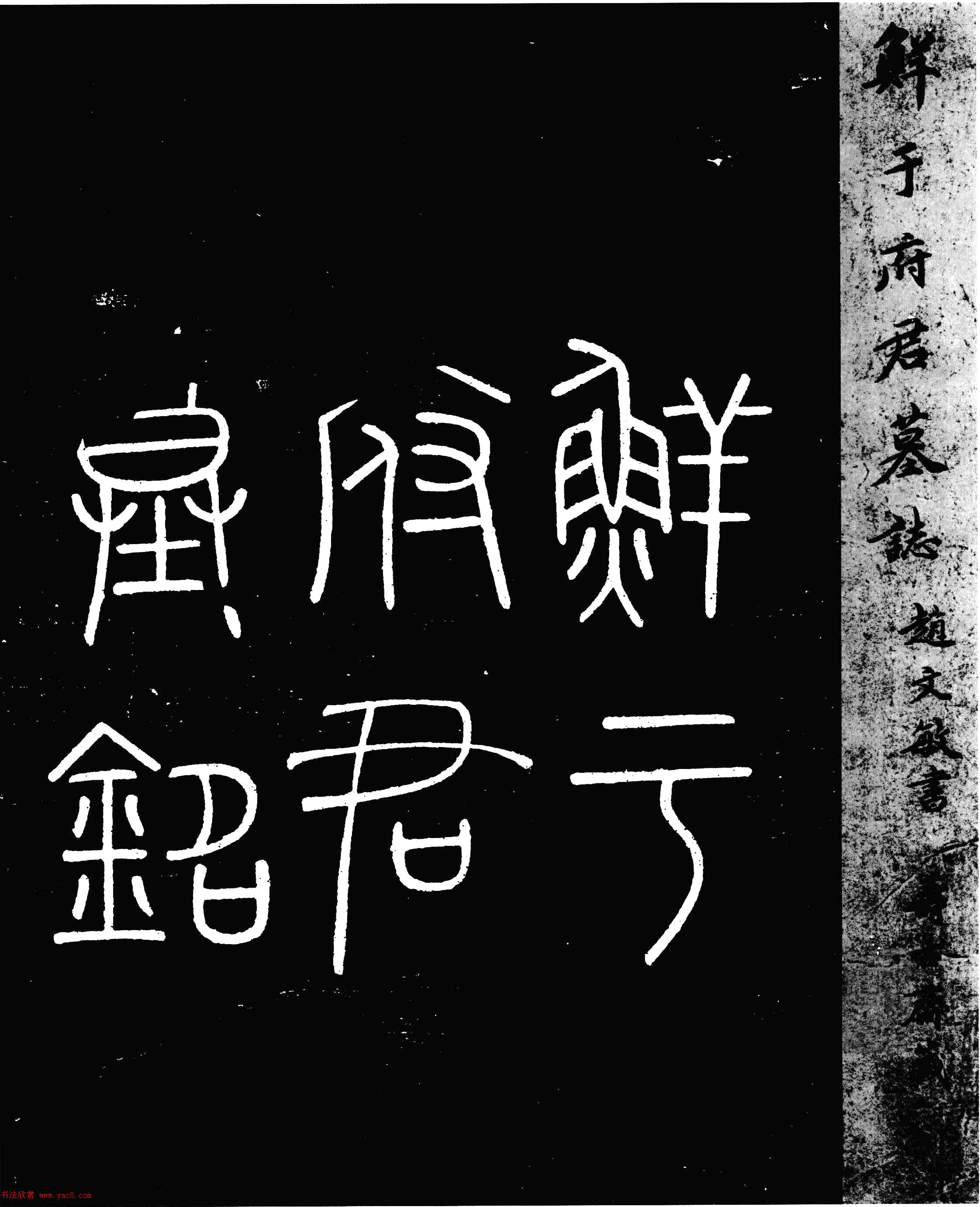 赵孟頫34岁小楷《鲜于光祖墓志》附题跋