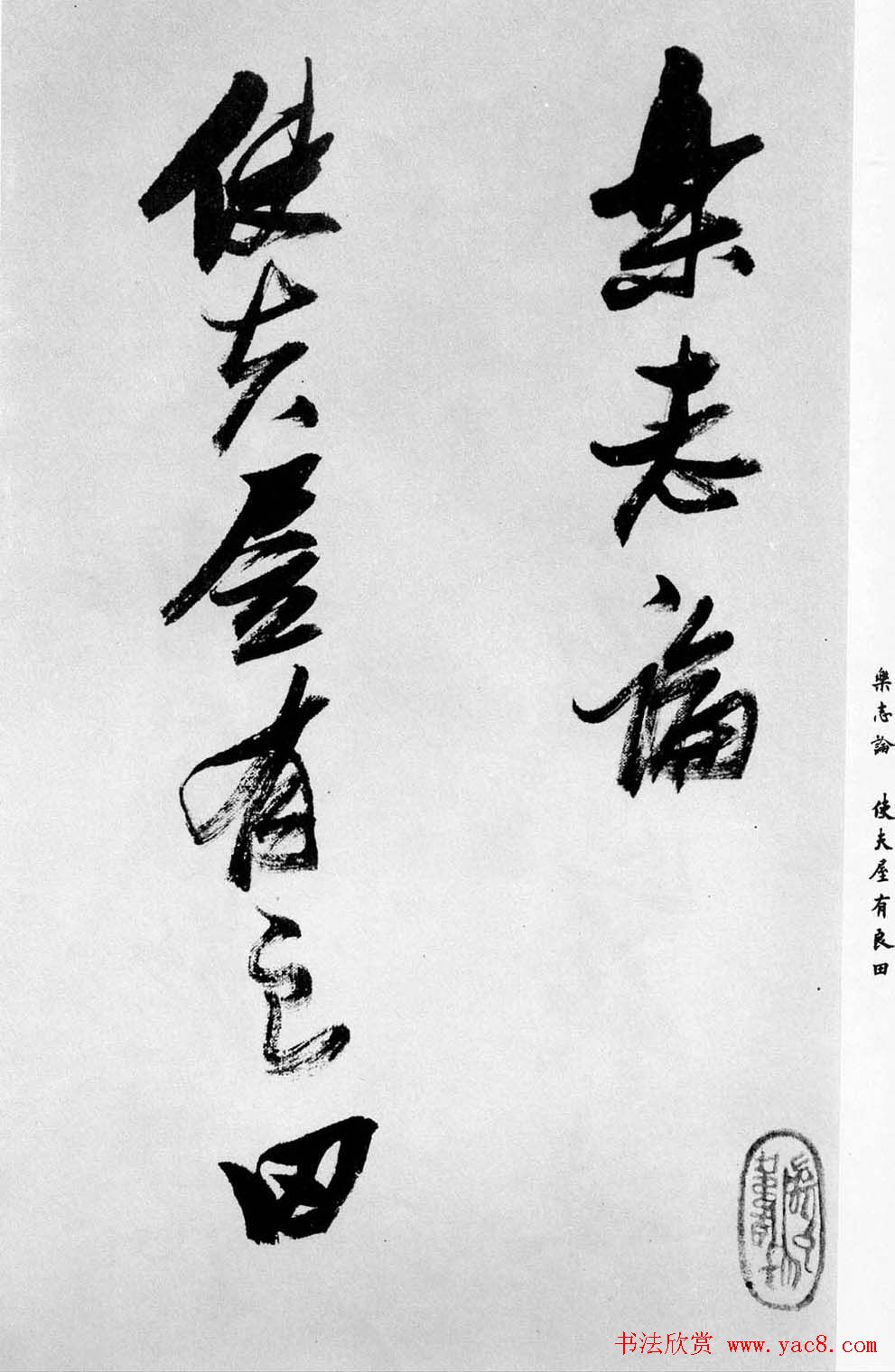 张瑞图行书书法欣赏《乐志论》