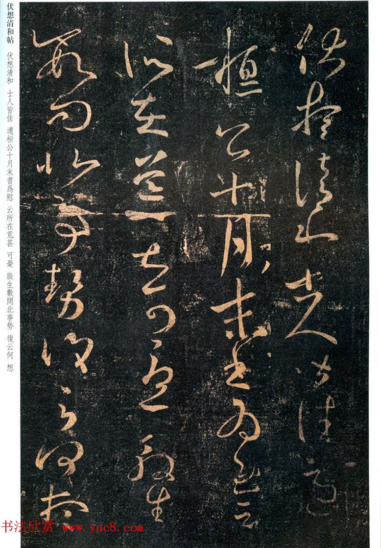 王羲之草书作品欣赏《伏想清和帖》