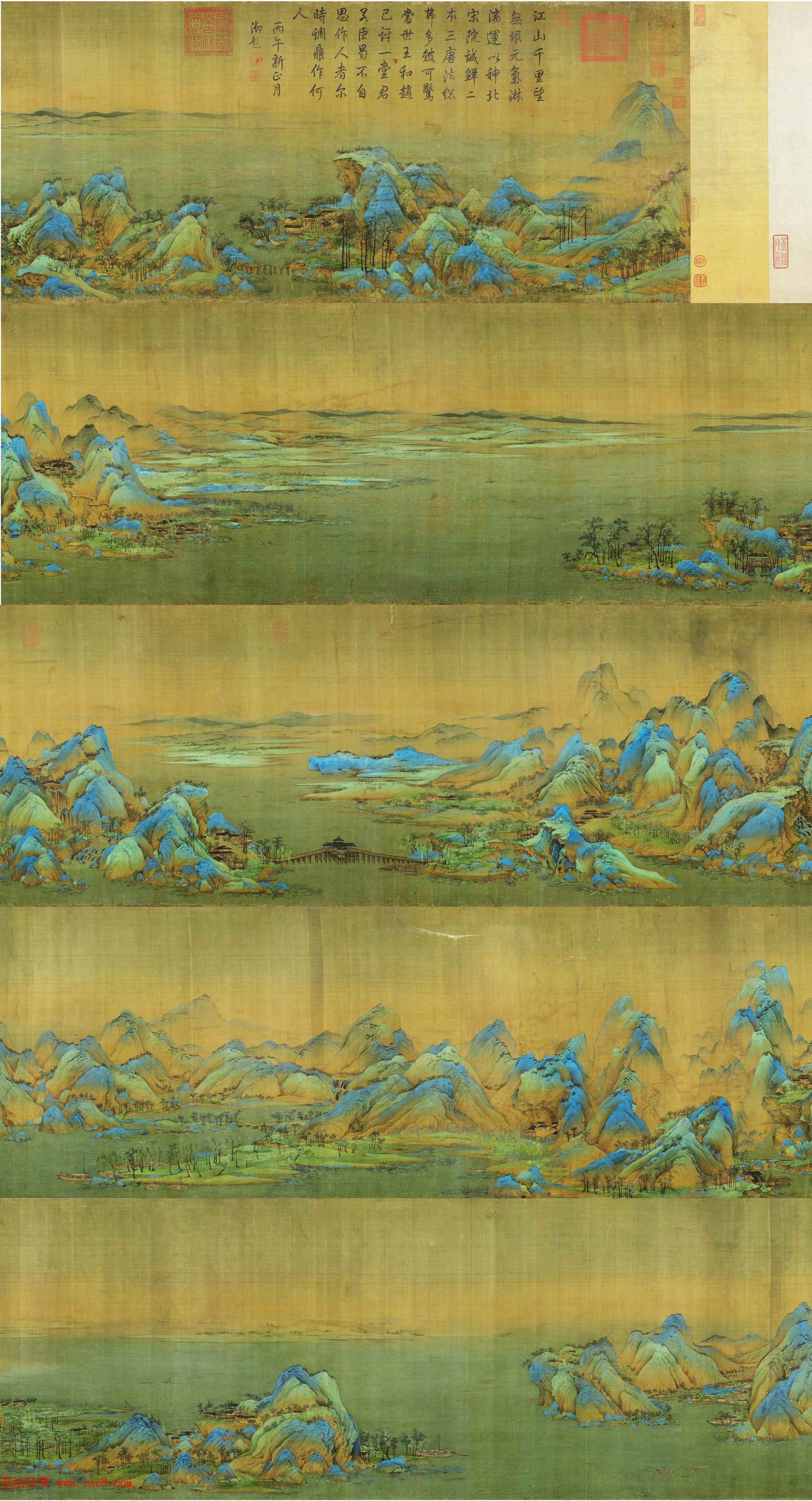 北宋王希孟传世名画《千里江山图》