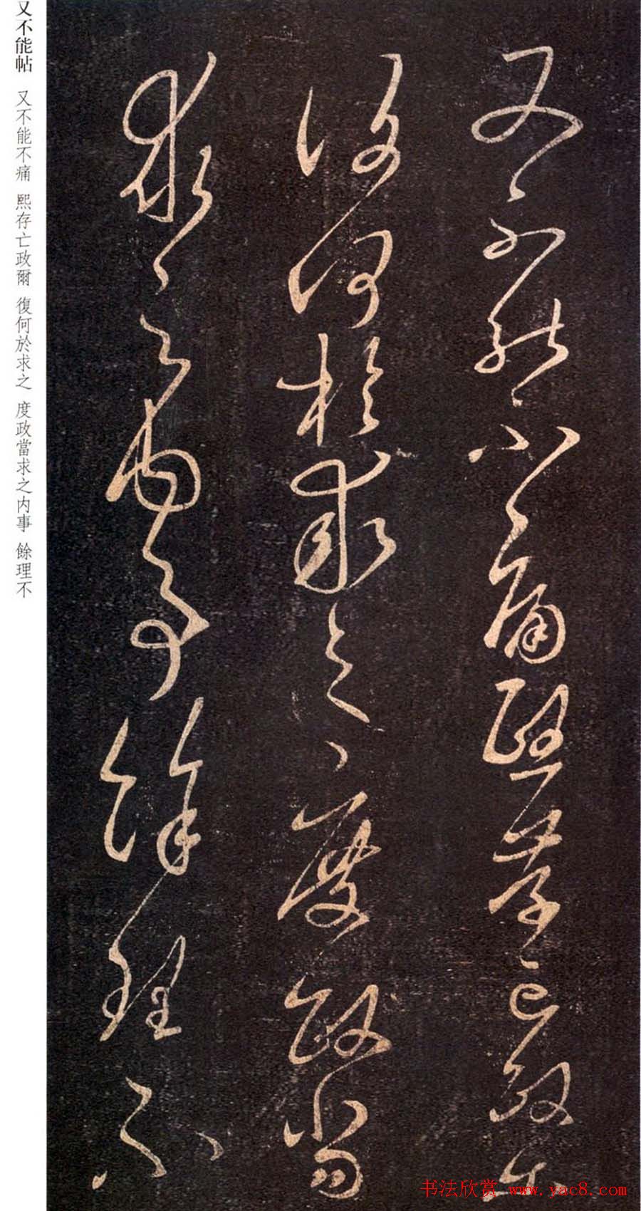 王羲之草书作品《又不能帖》