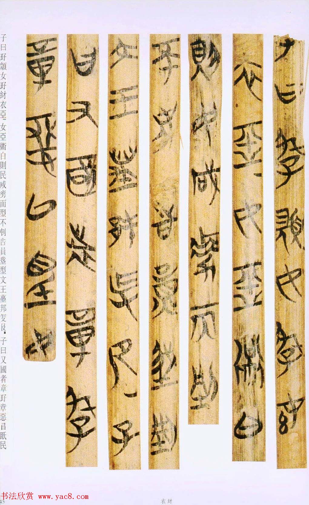 战国楚竹简书法欣赏《缁衣篇》