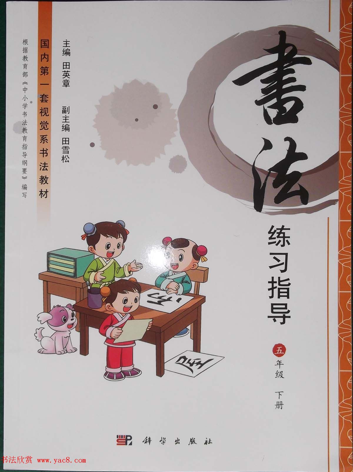 田雪松书法教材《书法练习指导五年级下册》
