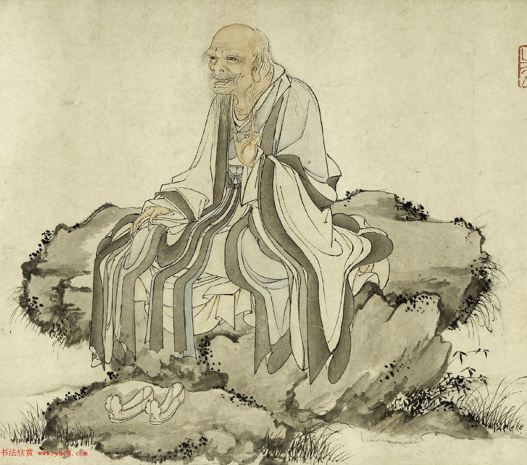 元代华祖立玄门十子图吴炳行楷写传合卷