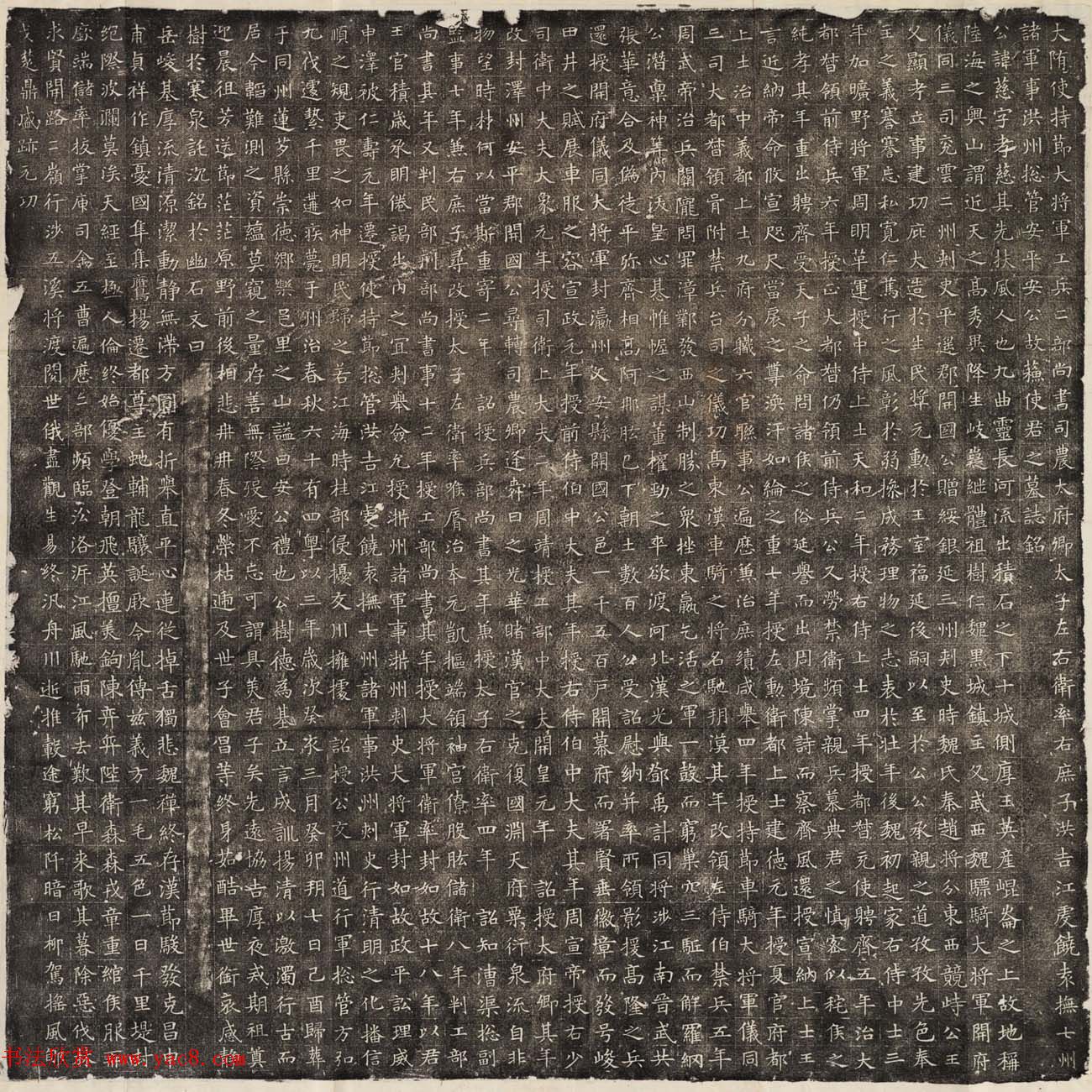 隋代楷书石刻精品《苏慈墓志》