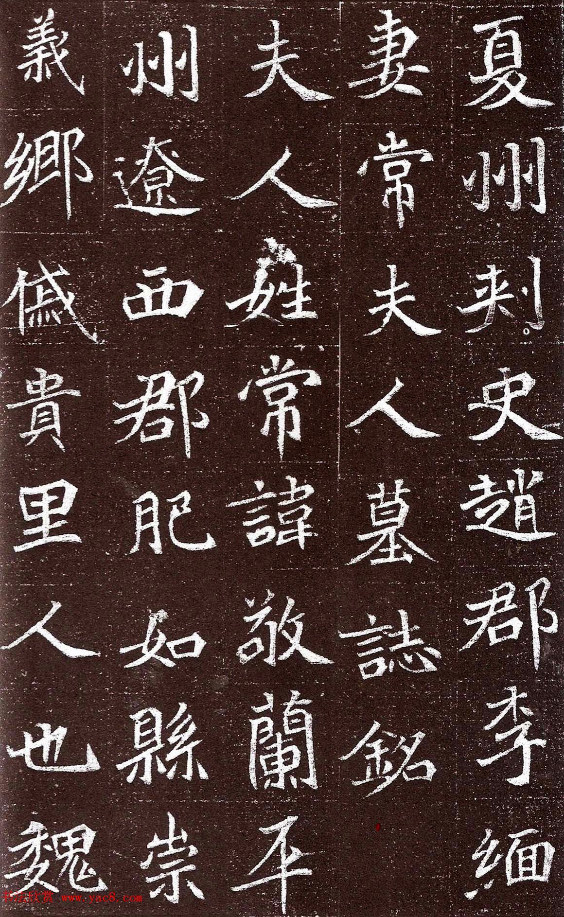 魏碑精品《北魏常敬兰墓志铭》高清拓本