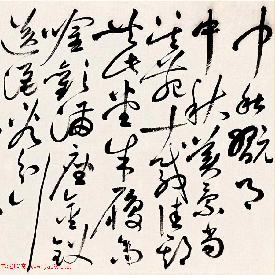 祝允明草行书赏析《中秋翫月诗》