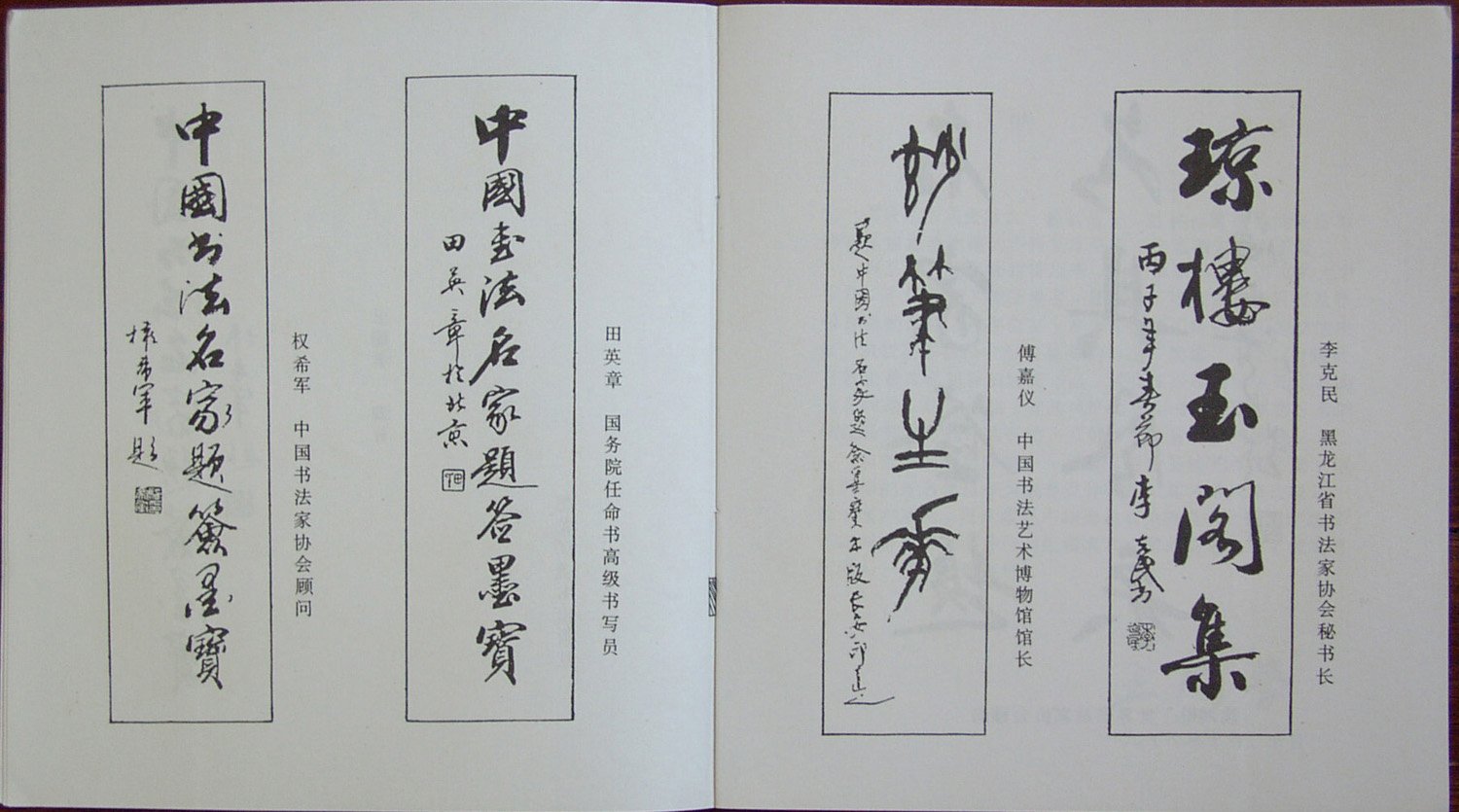 《中国书法名家题签墨宝》