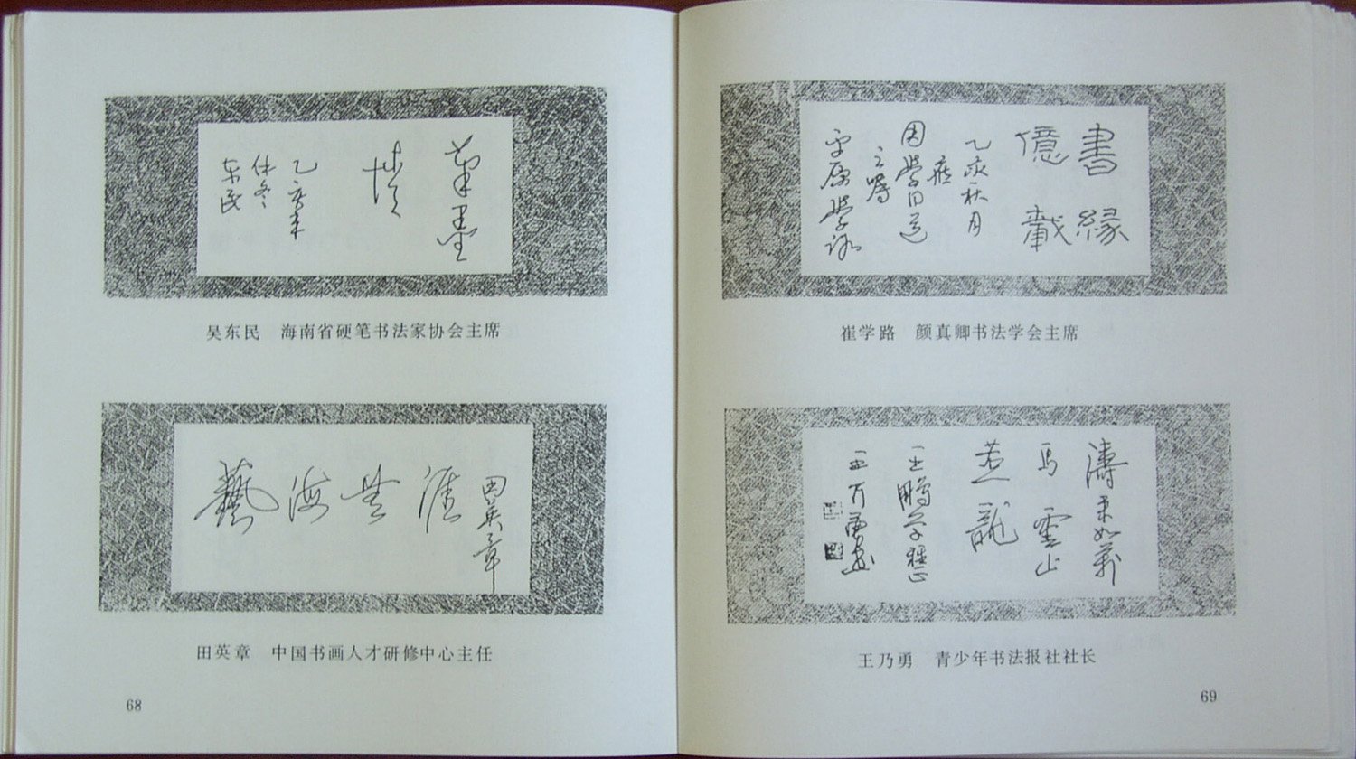 《中国书法名家题签墨宝》