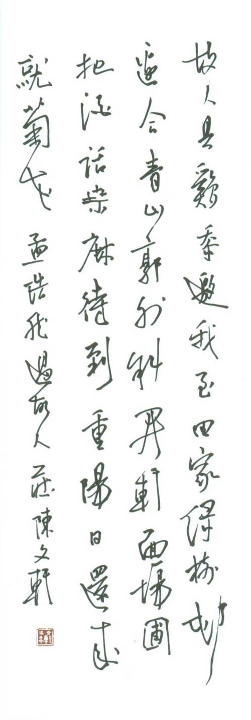 陈文轩硬笔书法作品