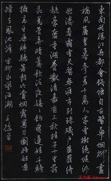 王德荣硬笔书法作品