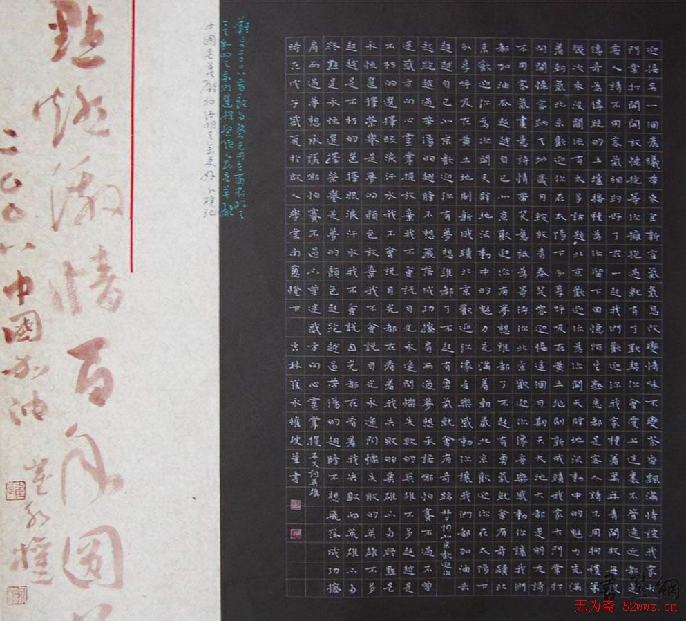 全国首届硬笔中青展一等奖作品公示及评委点评