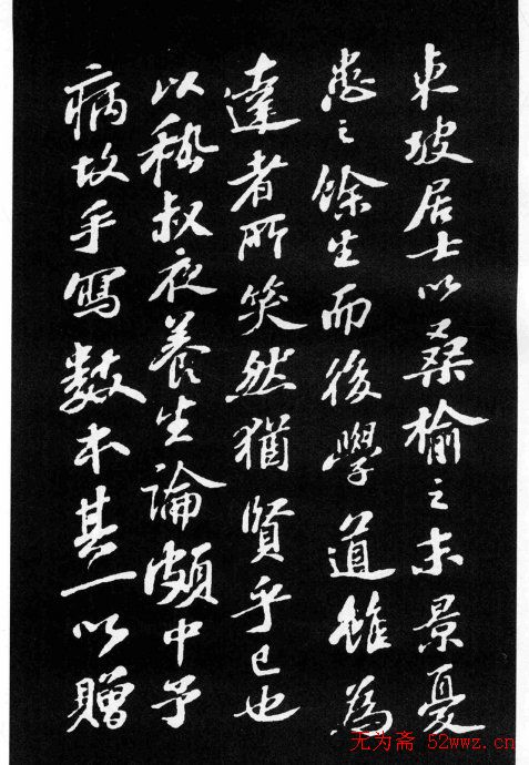 苏轼小楷欣赏《养生论》拓本