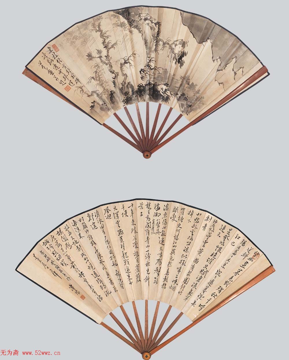 溥儒扇面书画精品欣赏