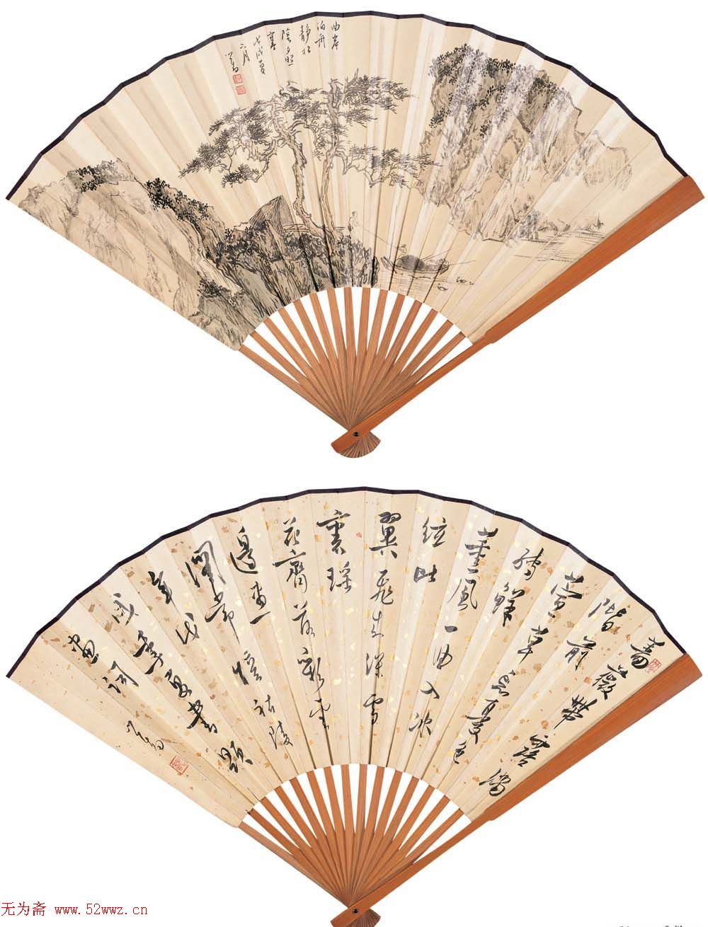 溥儒扇面书画精品欣赏