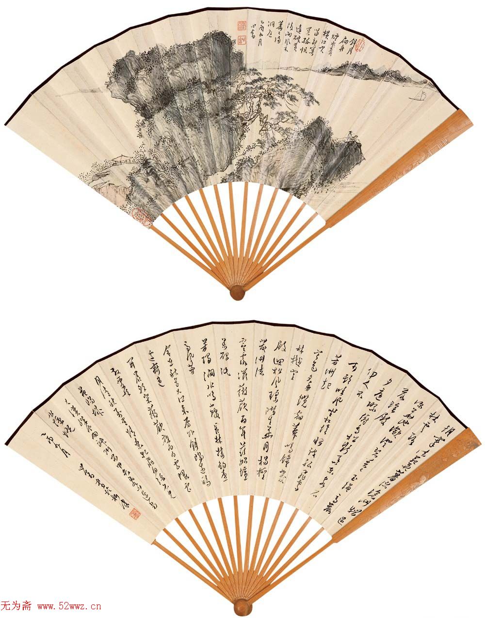 溥儒扇面书画精品欣赏
