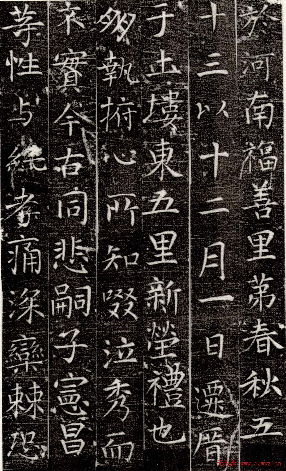 张旭书法楷书欣赏《严仁墓志》 张旭书法楷书欣赏《严仁墓志》