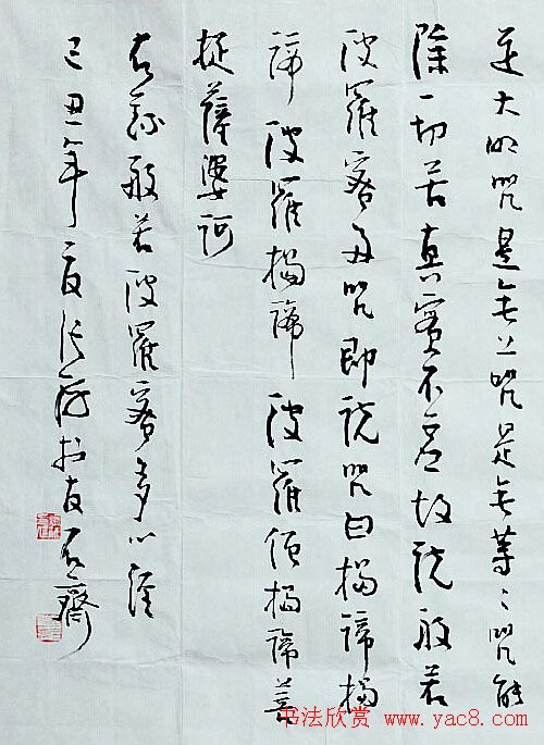 张海《心经》书法作品欣赏