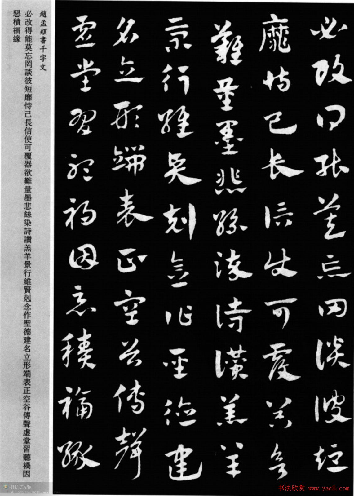 赵孟頫书法章草千字文(附释文)图片17P