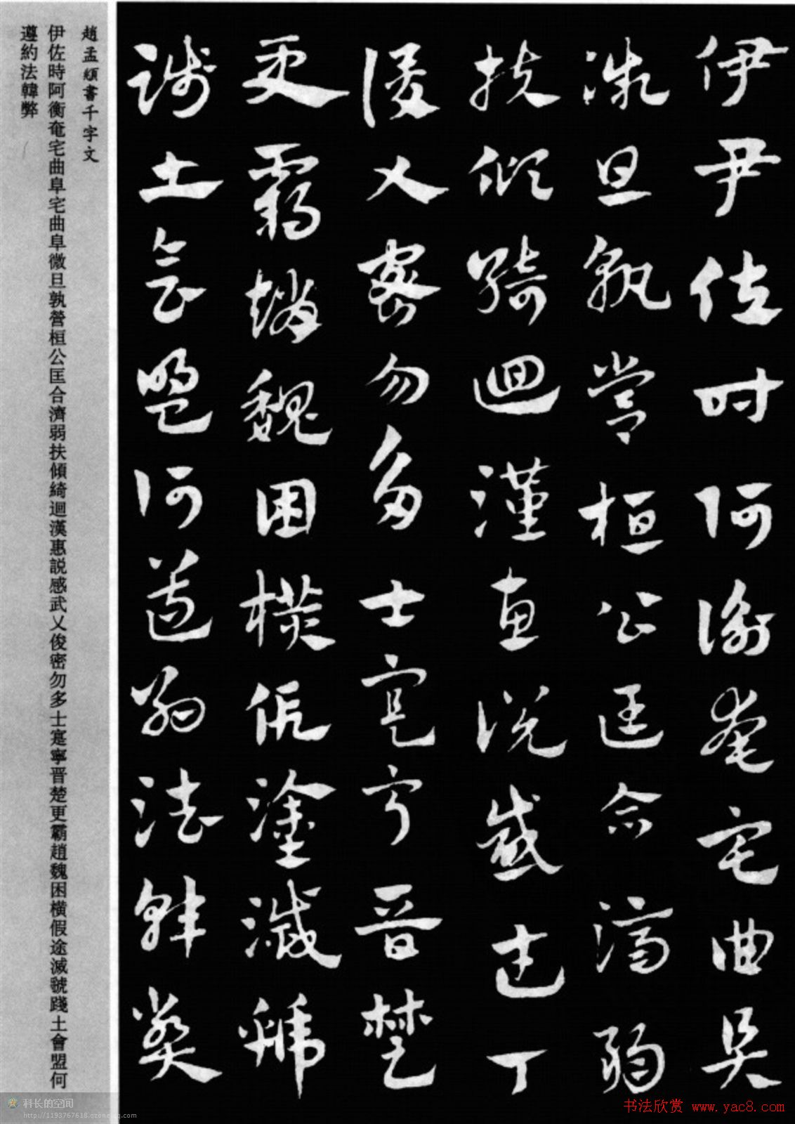 赵孟頫书法章草千字文(附释文)图片17P