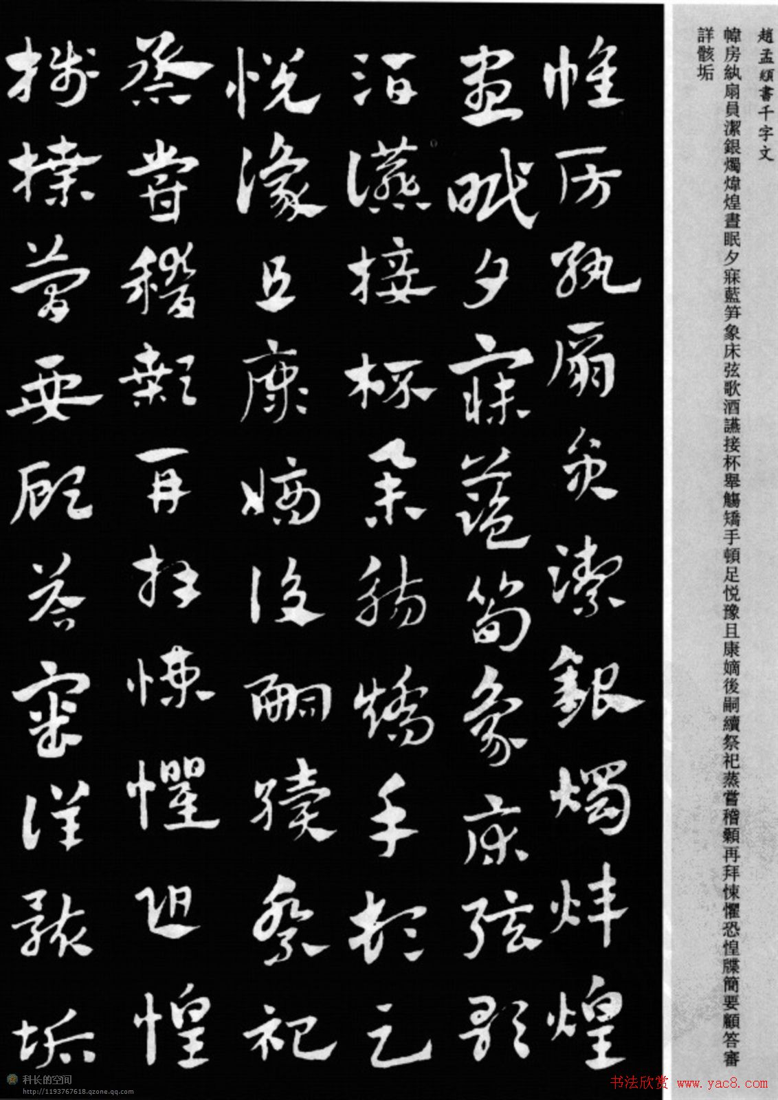 赵孟頫书法章草千字文(附释文)图片17P