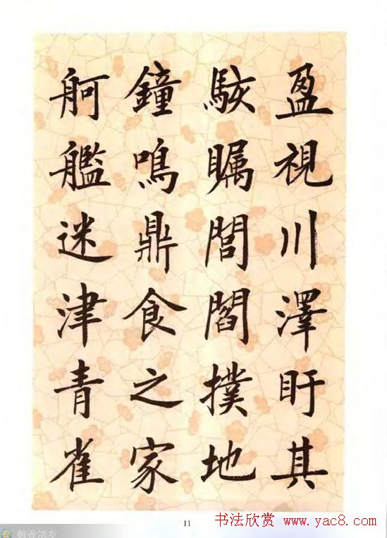 刘小晴楷书字帖欣赏《滕王阁序》