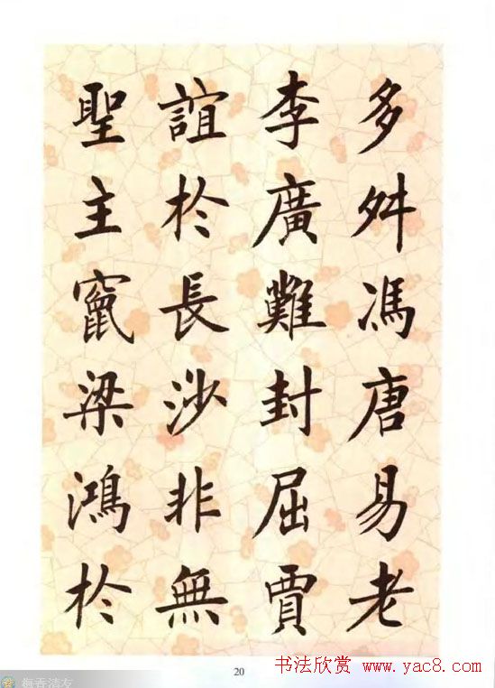 刘小晴楷书字帖欣赏《滕王阁序》