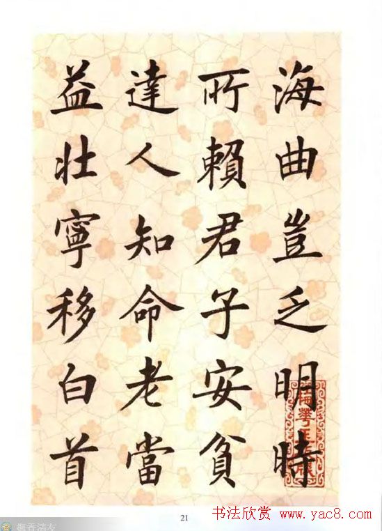 刘小晴楷书字帖欣赏《滕王阁序》