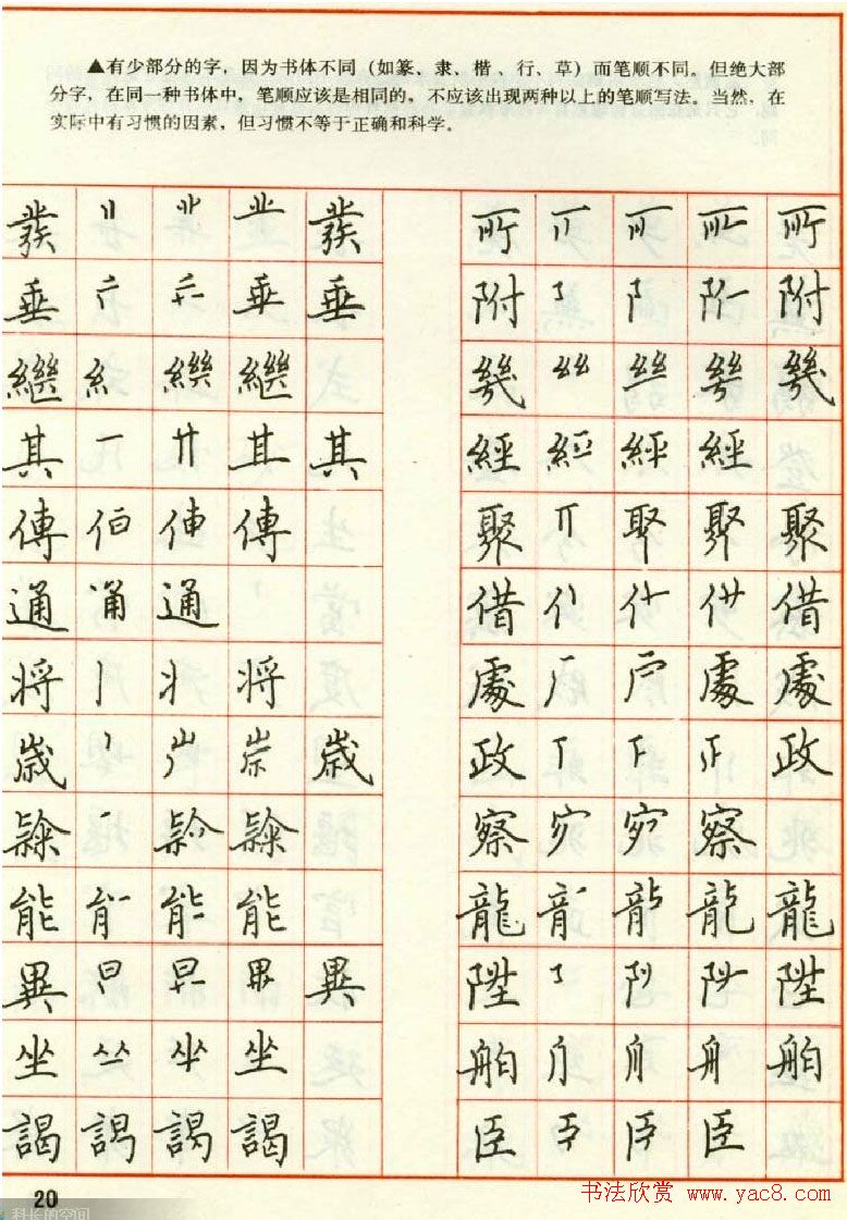 田英章钢笔楷书实用技法字帖