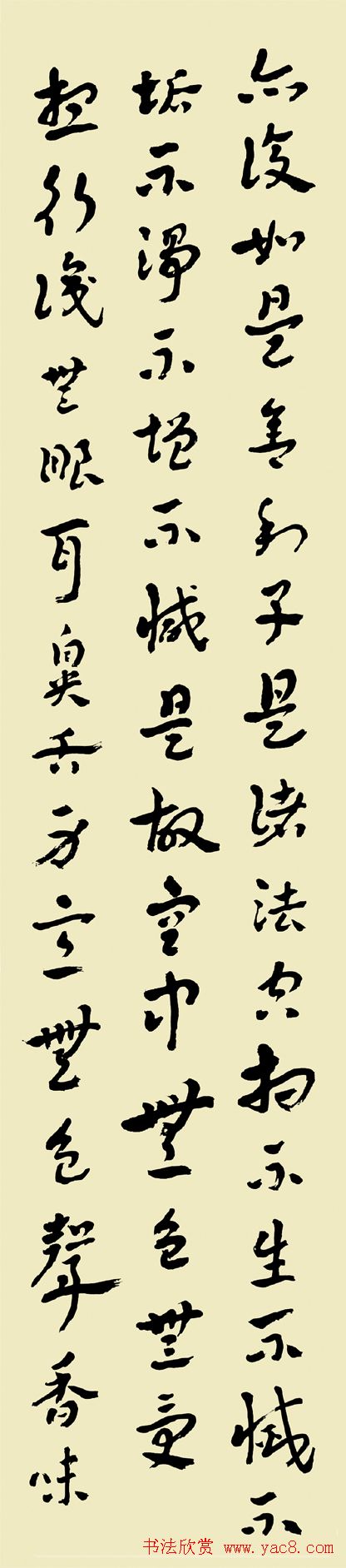 常福居士书法欣赏章草心经