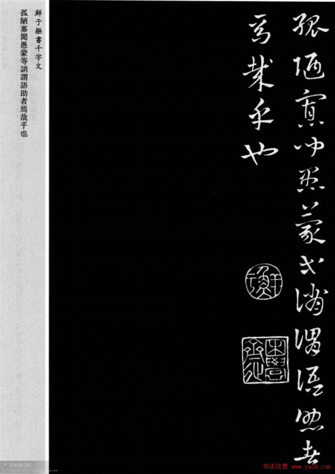 鲜于枢章草书法欣赏《千字文》大图