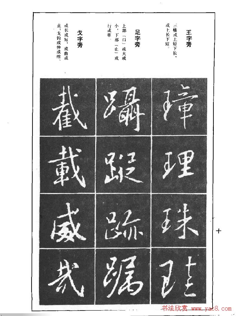 《王羲之行书结构习字帖》图片37张