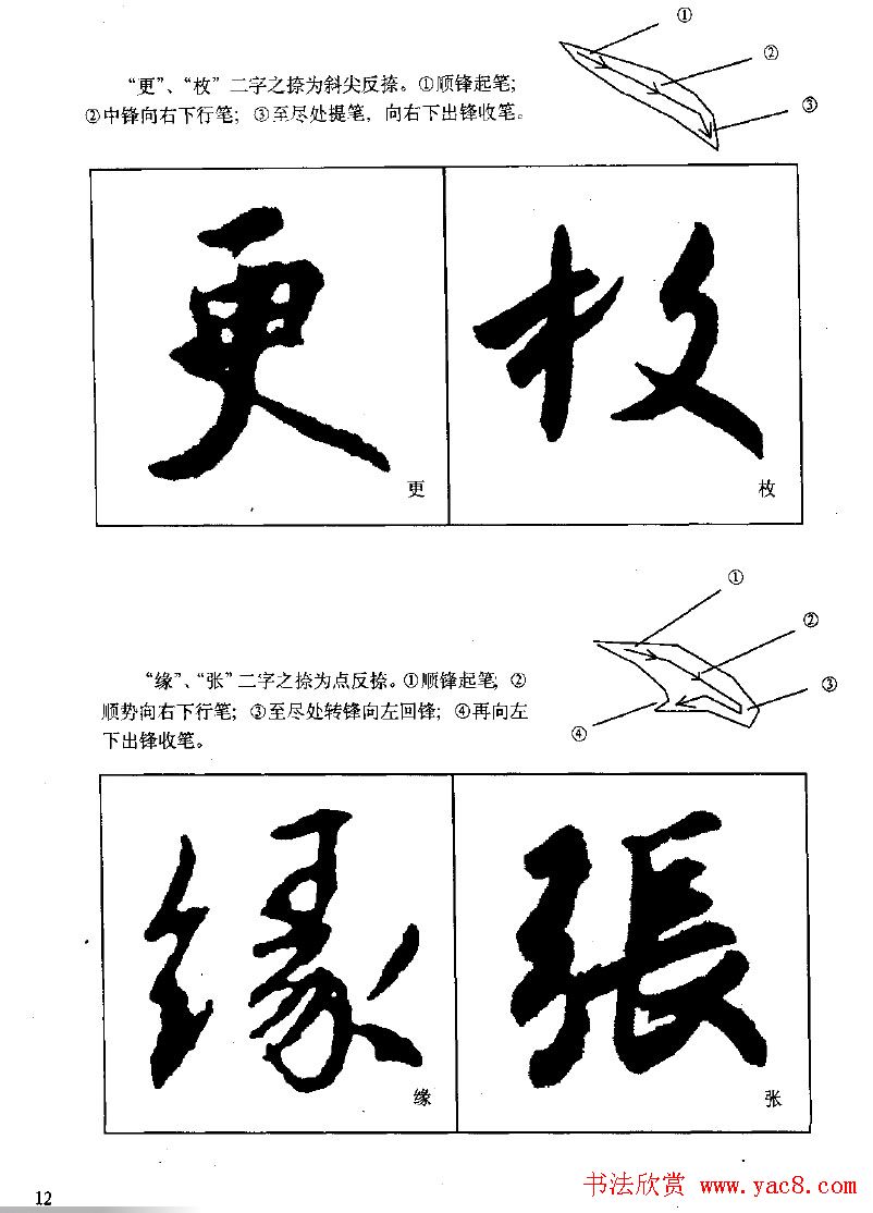 《王羲之行书入门》书法字帖用笔篇